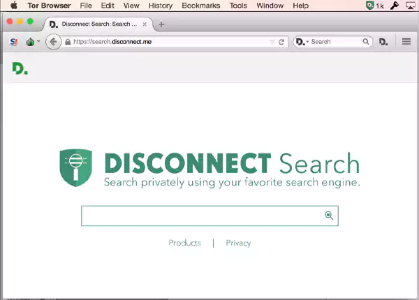 Disconnect Search Homepage