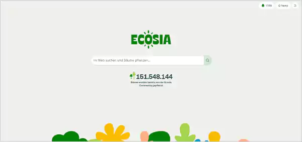 Ecosia Homepage