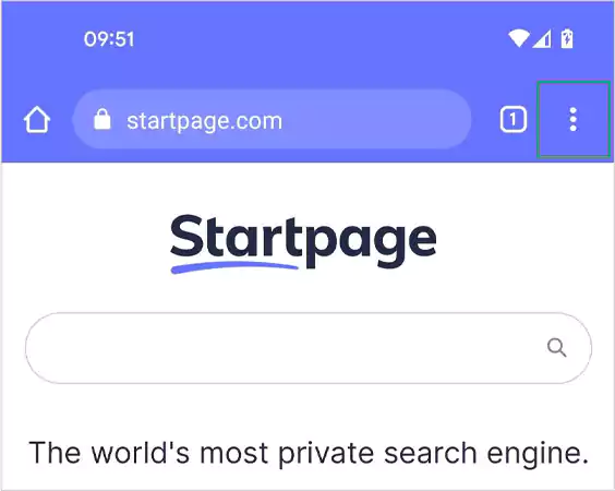 Startpage Homepage